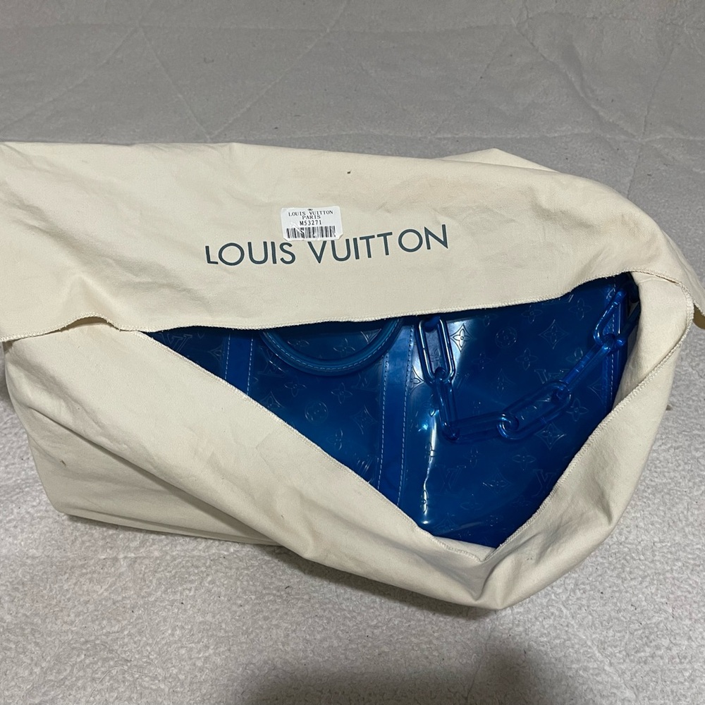 Louis Vuitton Blue Duffle Bag